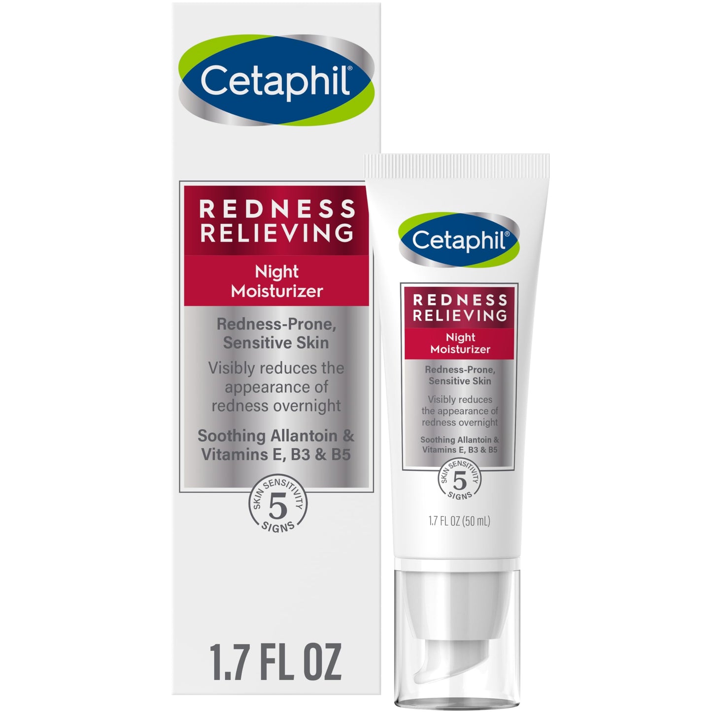 CETAPHIL NIGHT CREAM, REDNESS RELIEVING NIGHT MOISTURIZER