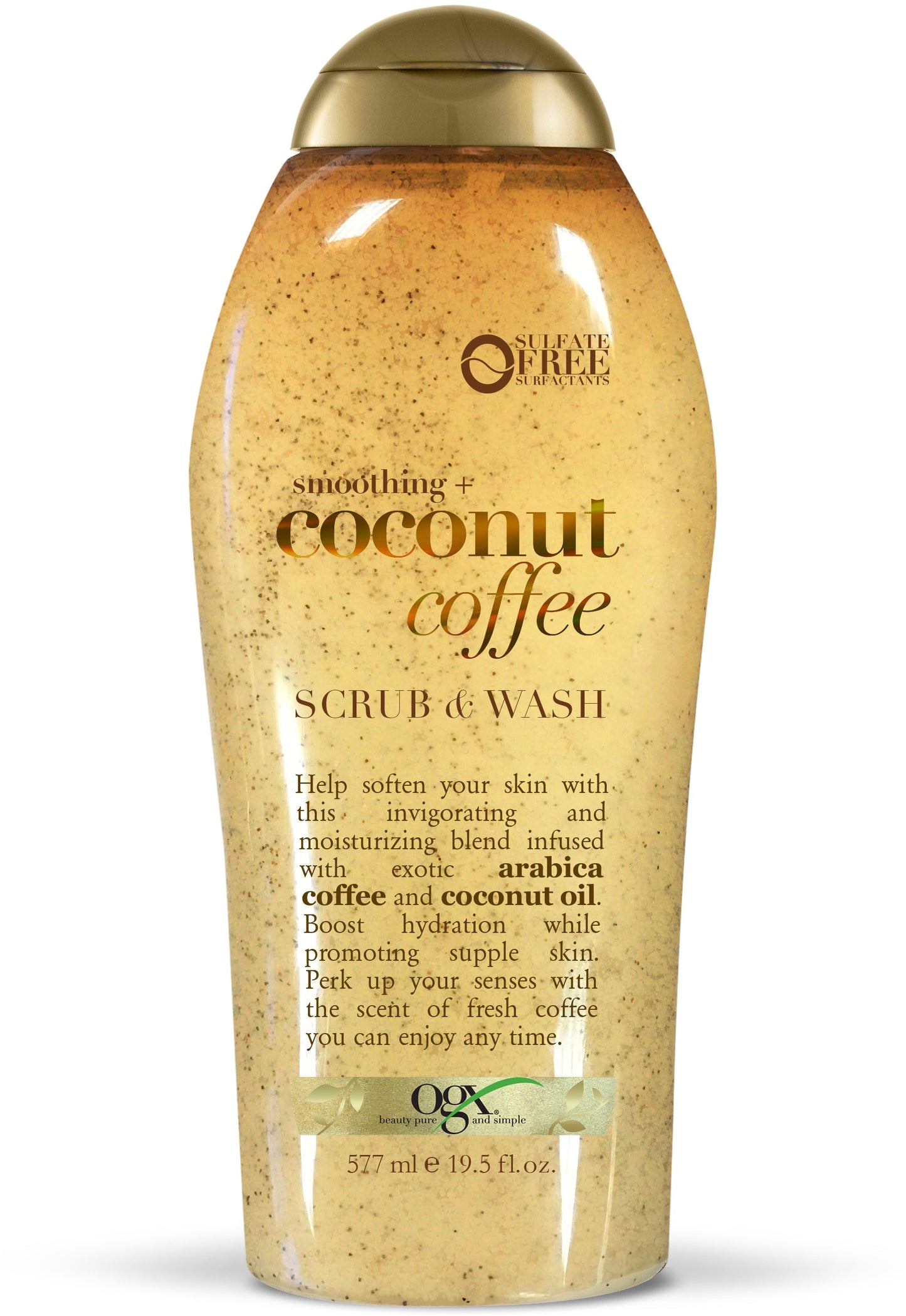 OGX SMOOTHING + COCONUT COFFEE EXFOLIATING BODY SCRUB