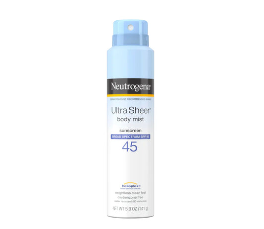 NEUTROGENA ULTRA SHEER SUNSCREEN SPRAY SPF 45