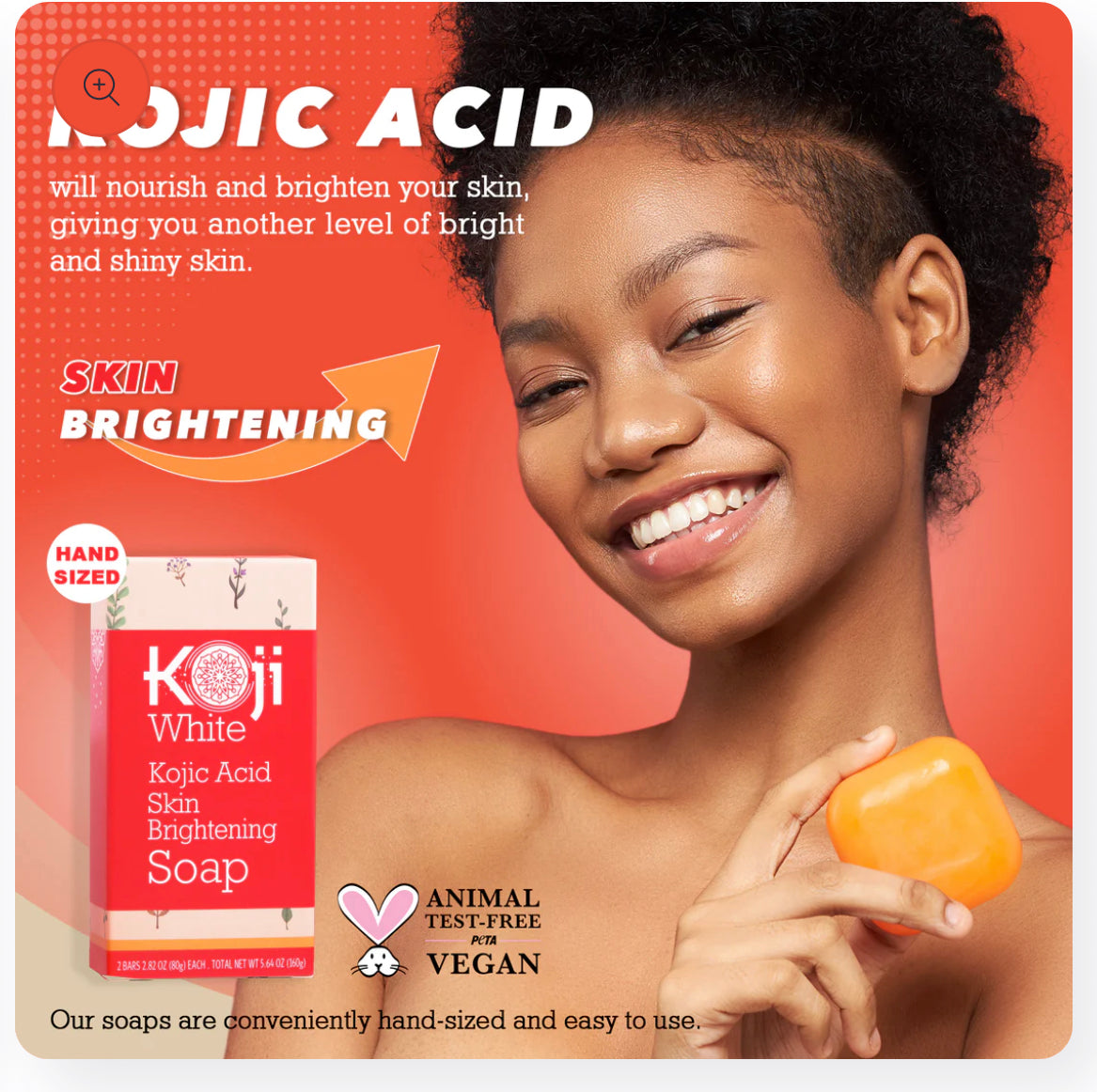 KOJI WHITE KOJIC ACID SKIN BRIGHTENING SOAP (2 Bars)