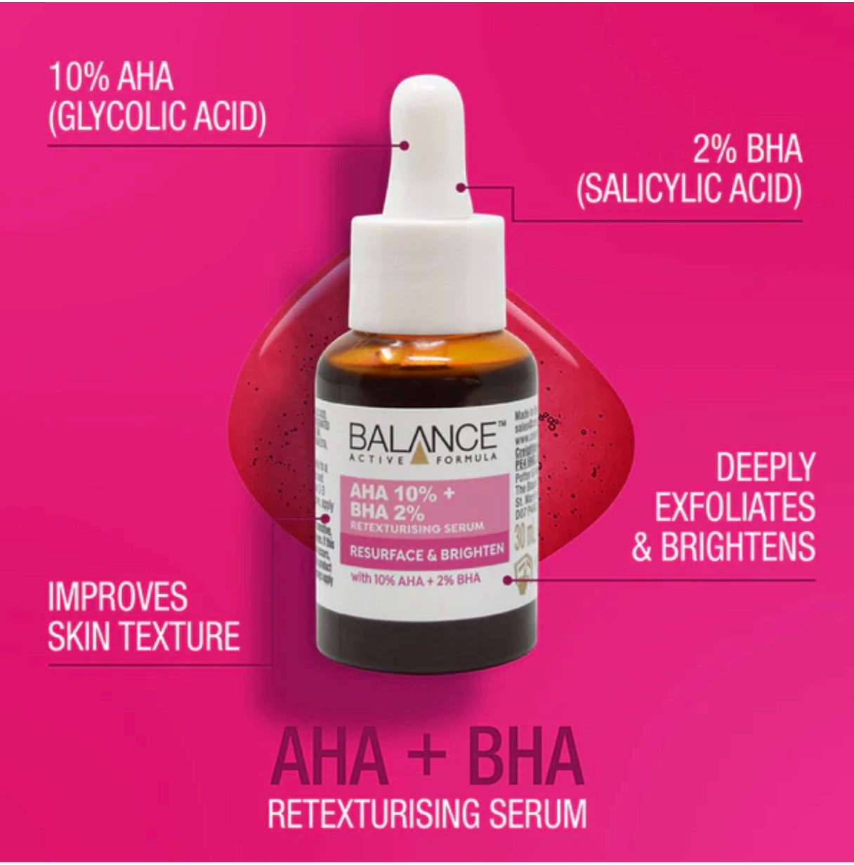 BALANCE ACTIVE AHA 10% + BHA 2% SERUM