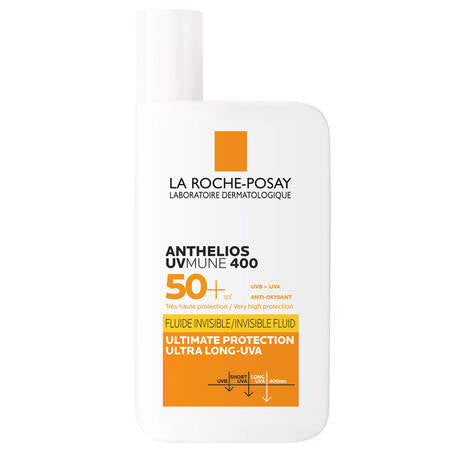 LA ROCHE POSAY ANTHELIOS UVMUNE 400 INVISIBLE FLUID SPF50+ SUN CREAM FOR SENSITIVE SKIN