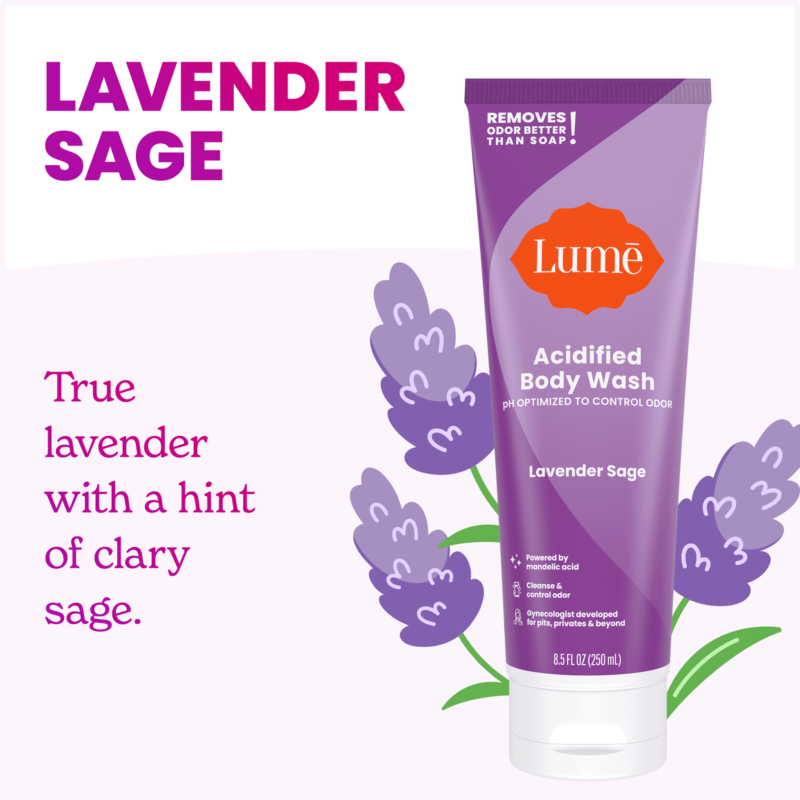 LUME LAVENDER SAGE | ACIDIFIED BODY WASH