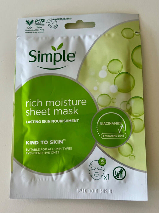 SIMPLE RICH MOISTURE SHEET MASK