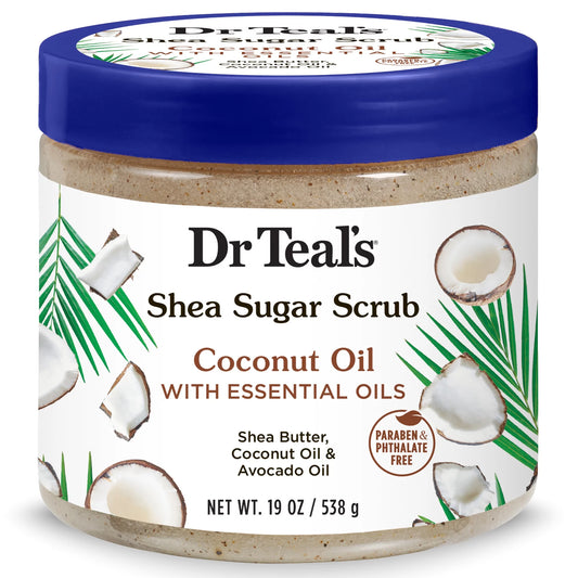 DR TEAL’S COCONUT OIL SHEA SUGAR SCRUB