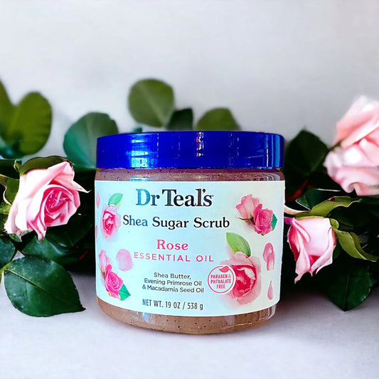 DR TEAL’S ROSE SHEA SUGAR SCRUB