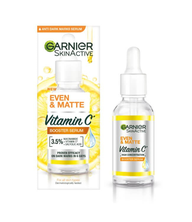 GARNIER EVEN AND MATTE VITAMIN C BOOSTER SERUM