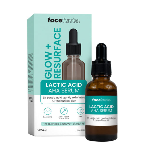 FACE FACTS GLOW+RESURFACE LACTIC ACID AHA SERUM