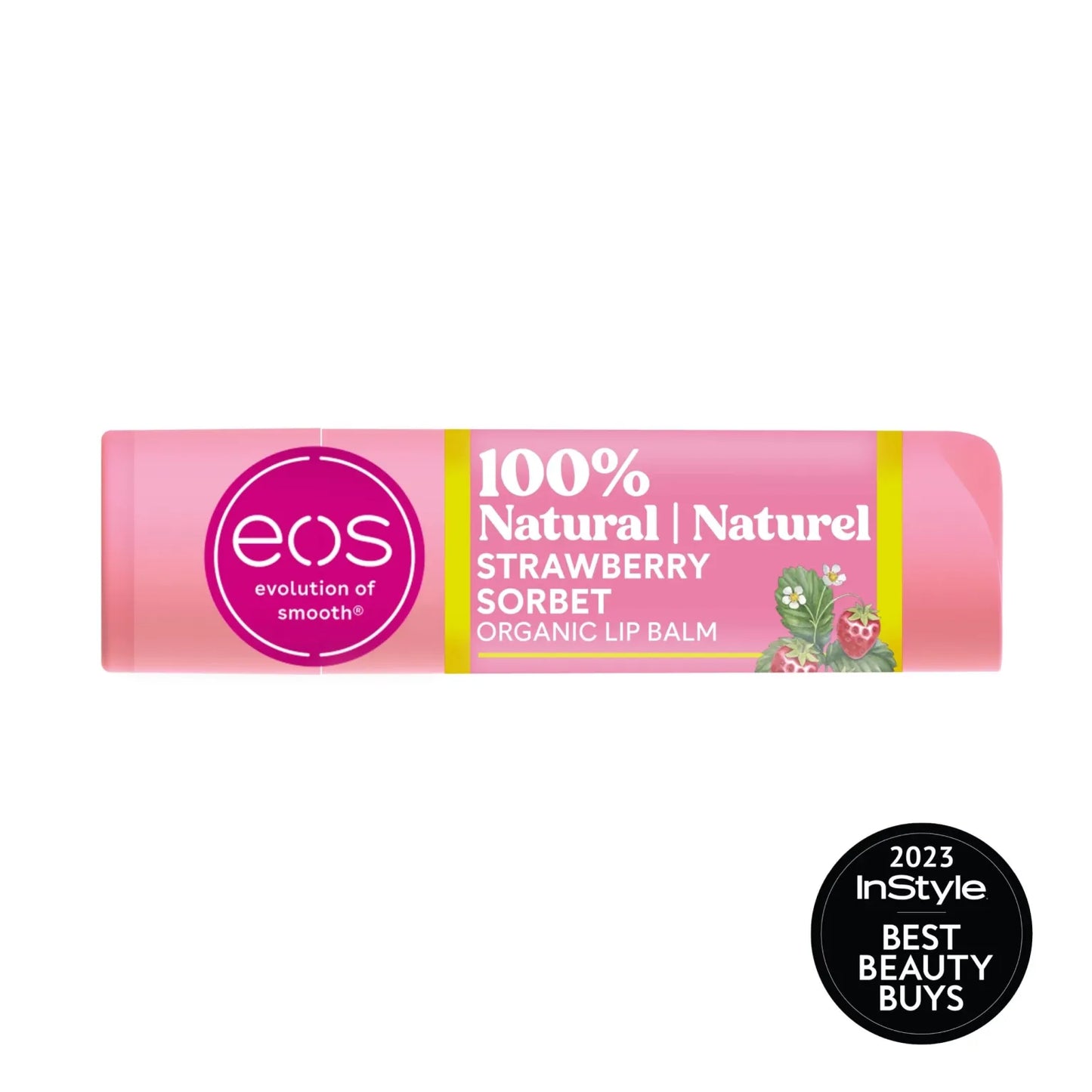 EOS 100% NATURAL & ORGANIC LIP BALM STICK – STRAWBERRY SORBET