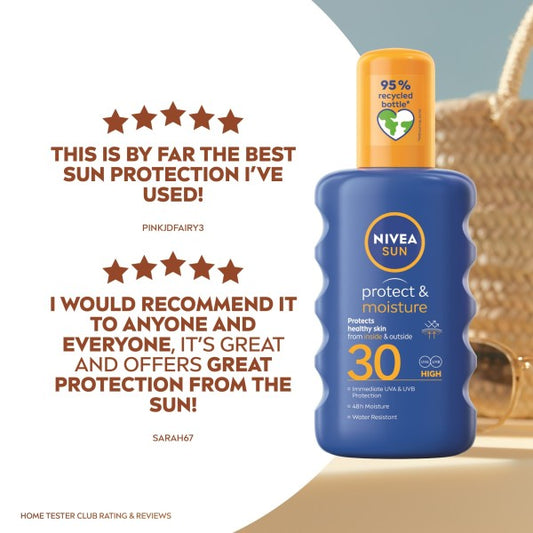 NIVEA SUN PROTECT & MOISTURE SUN CREAM SPRAY SPF30