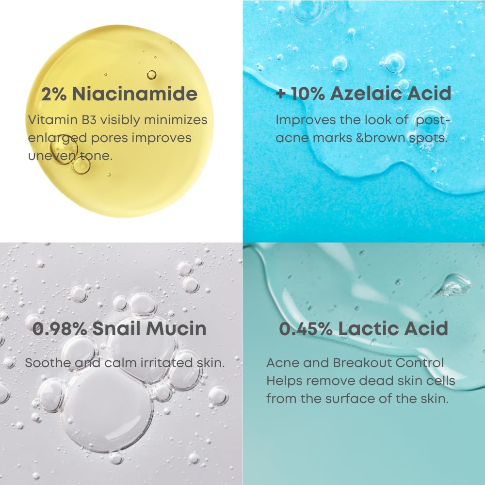 NINE LESS A-CONTROL 10% AZELAIC ACID SERUM