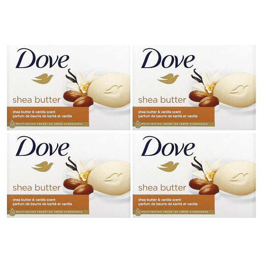 DOVE PAMPERING BEAUTY CREAM BAR WITH SHEA BUTTER AND WARM VANILLA SCENT
