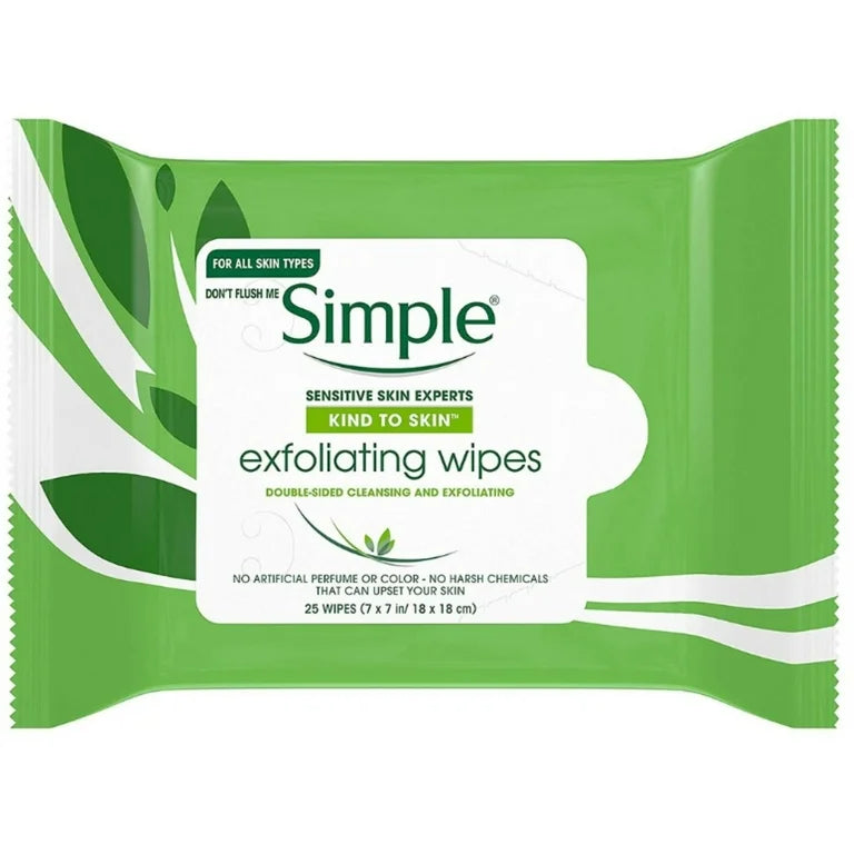 SIMPLE EXFOLIATING WIPES