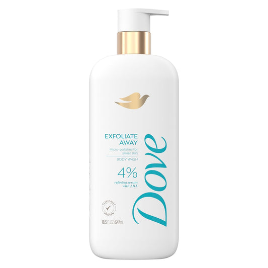 DOVE EXFOLIATE AWAY 4% REFINING SERUM WITH AHA BODY WASH
