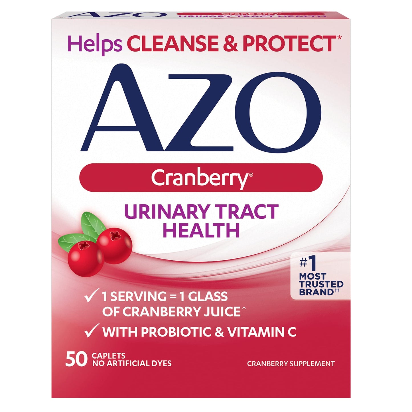 AZO CRANBERRY URINARY TRACT HEALTH SUPPLEMENTS