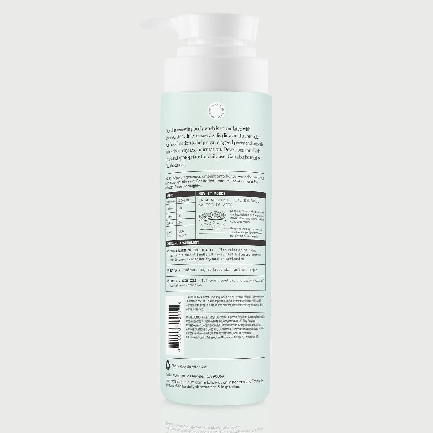 NATURIUM THE PERFECTOR SALICYLIC ACID BODY WASH