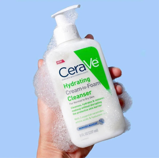 CERAVE HYDRATING CREAM TO FOAM CLEANSER
