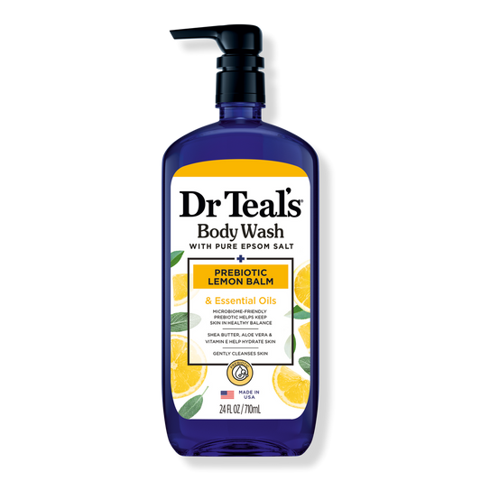 DR TEAL’S BODY WASH WITH PREBIOTIC LEMON BALM