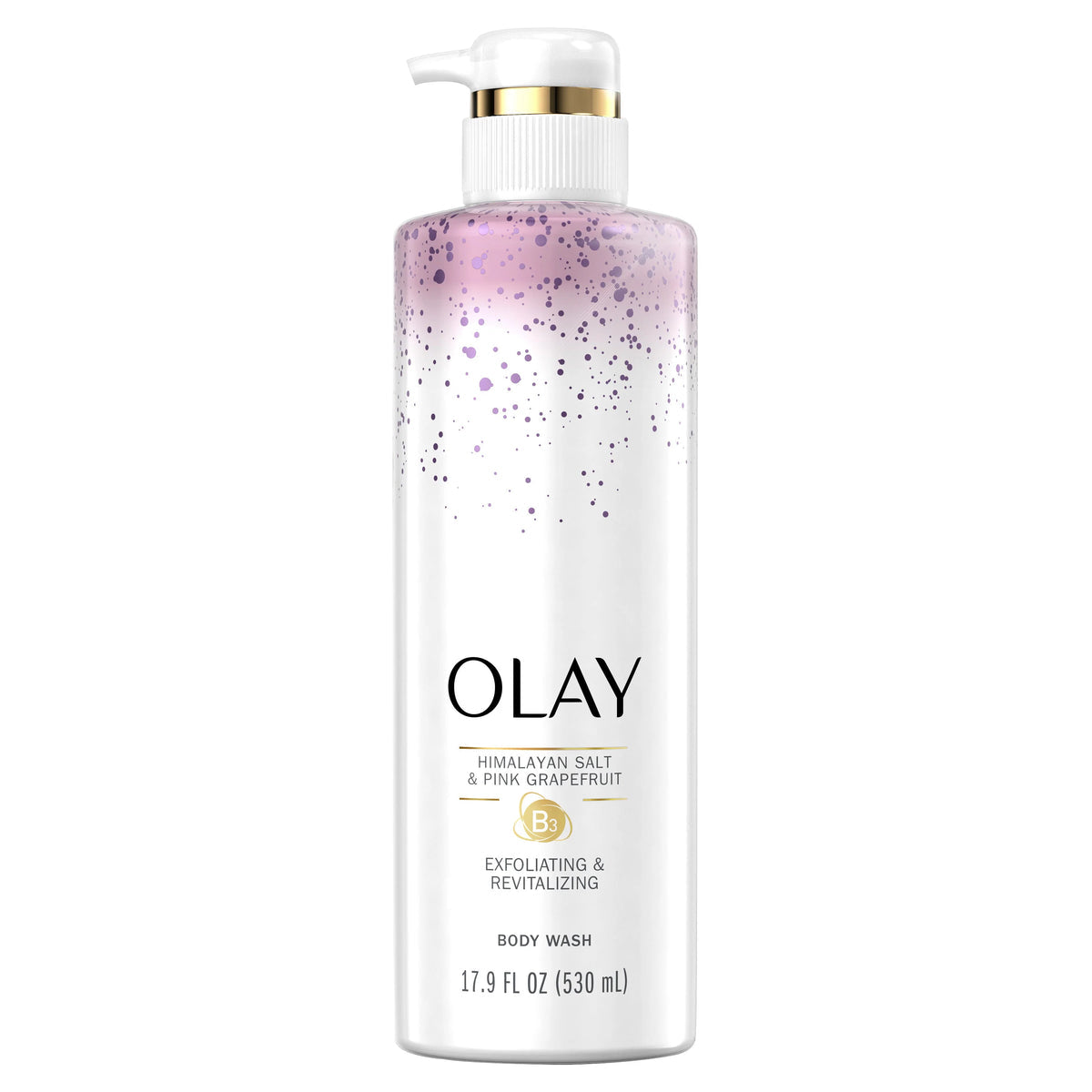 OLAY EXFOLIATING HIMALAYAN SALT & PINK GRAPEFRUIT BODY WASH