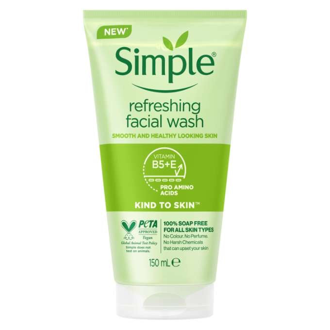 SIMPLE KIND TO SKIN REFRESHING FACIAL GEL WASH