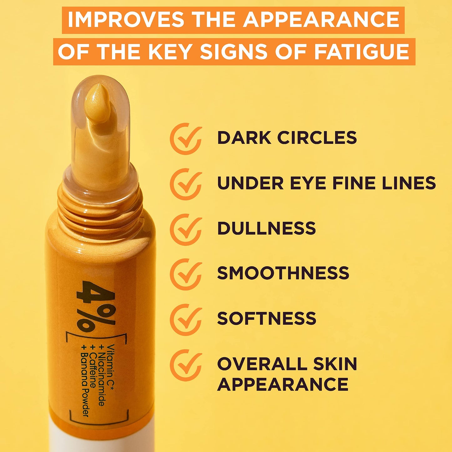 GARNIER EYE CREAM, WITH 4% VITAMIN C, BRIGHTENING EYE TREATMENT