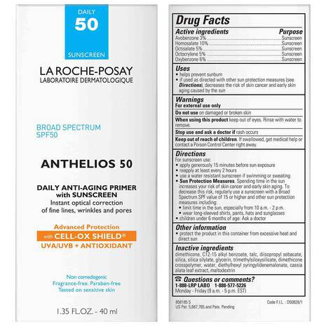 LA ROCHE POSAY ANTHELIOS ANTI-AGING PRIMER WITH SPF 50 SUNSCREEN