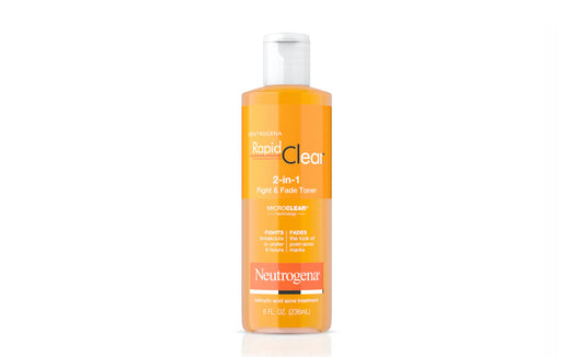 NEUTROGENA RAPID CLEAR 2-IN-1 FIGHT & FADE SALICYLIC & GLYCOLIC ACID TONER FOR ACNE & MARKS