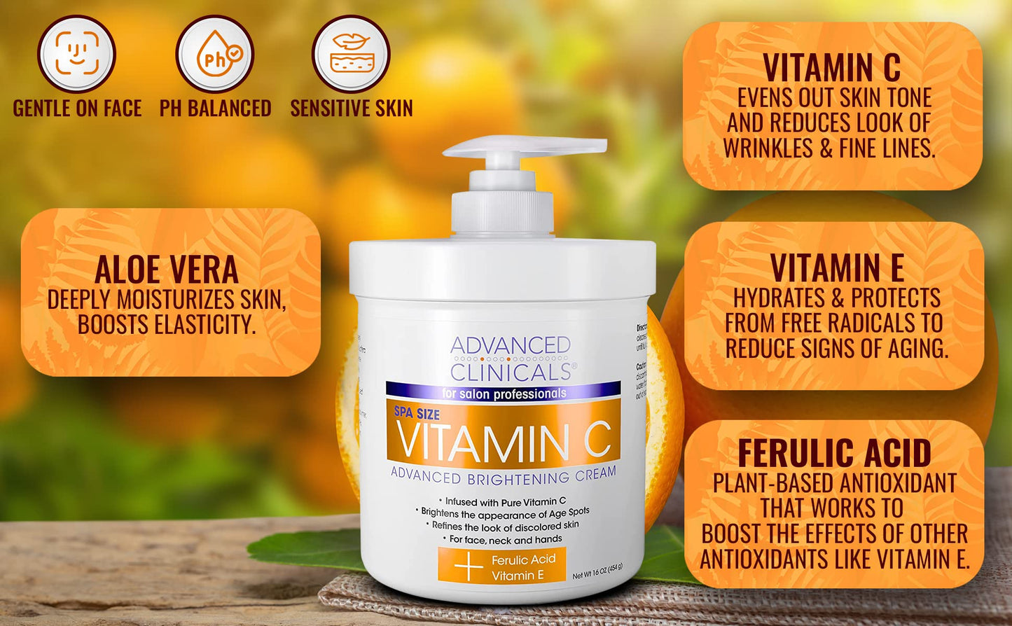 ADVANCED CLINICALS VITAMIN C CREAM