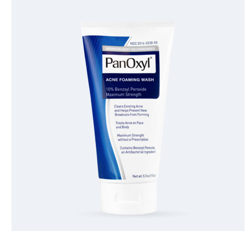 PANOXYL ACNE FOAMING WASH BENZOYL PEROXIDE 10% MAXIMUM STRENGTH