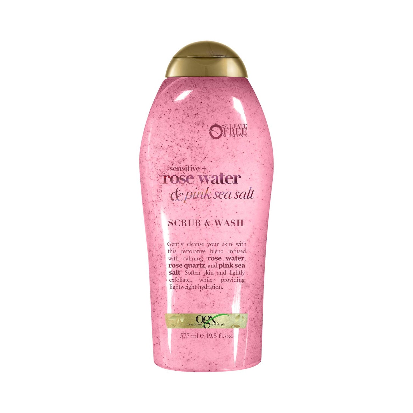 OGX PINK SEA SALT & ROSEWATER GENTLE SOOTHING BODY SCRUB