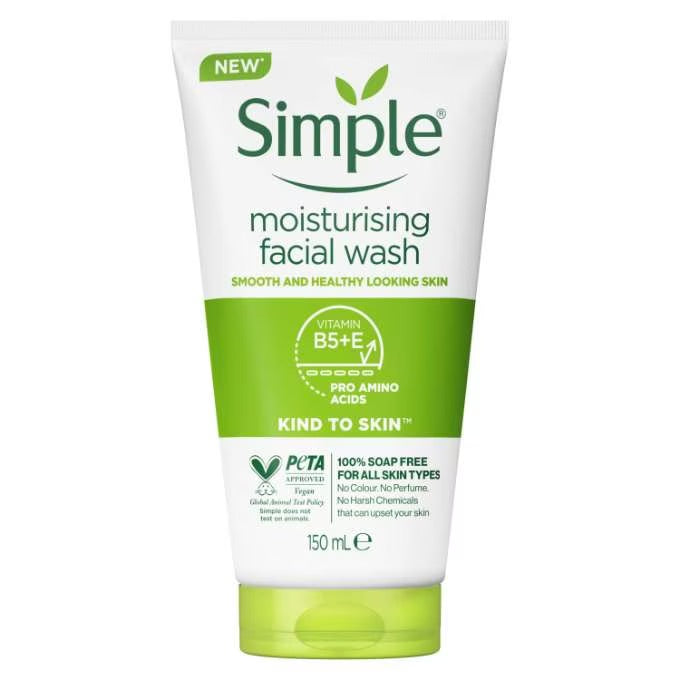 SIMPLE KIND TO SKIN MOISTURIZING FACIAL WASH